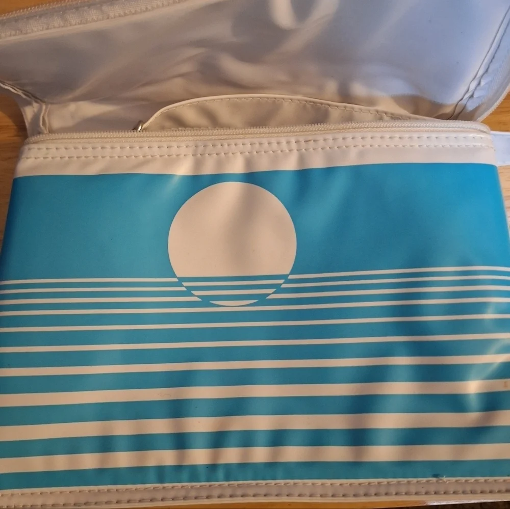 Vintage Avon Blue and White Vinyl Lunchbox